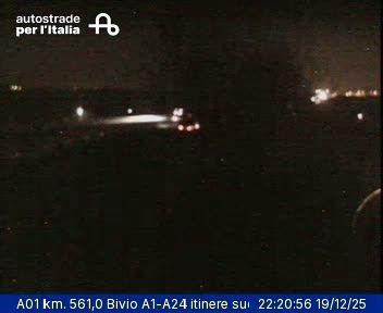 Tivoli: A01 km. 561,0 Bivio A1-A24 itinere sud