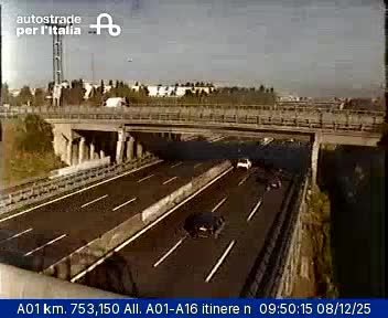Afragola: A01 km. 753,150 All. A01-A16 itinere nord