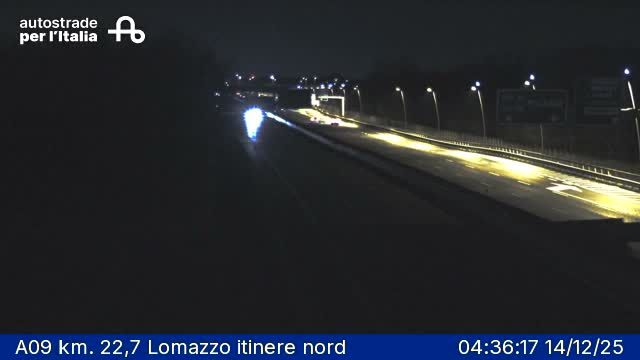 Lomazzo: A09 km. 22,7 - itinere nord