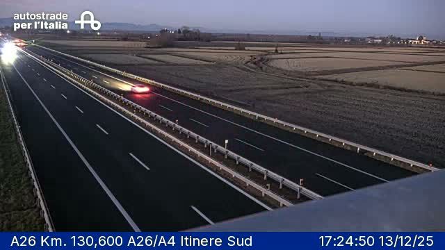 Vicolungo: A26 Km. 130,600 A26/A4 Itinere Sud