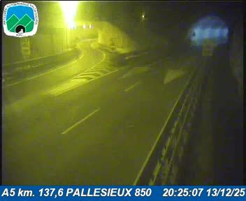 Pre-Saint-Didier: A5 km. 137,6 PALLESIEUX 850