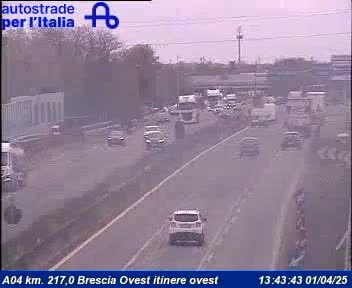 Brescia: Chiesanuova: A04 km. 217,0 Brescia Ovest itinere ovest