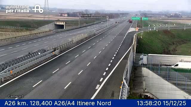 Genoa: Val Polcevera: A07 km. 128,9 Bivio A7 Nord - A12 Est Itinere