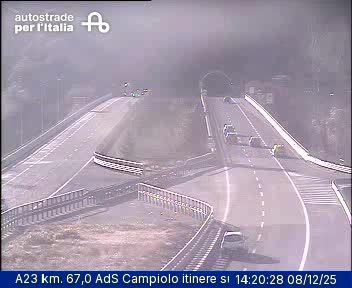 Amaro: A23 km. 67,0 AdS Campiolo itinere sud