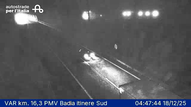 Castiglione dei Pepoli: VAR km. 16,3 PMV Badia itinere Sud