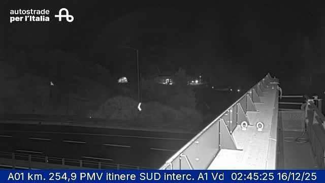 Barberino di Mugello: Pulianella: A01 km. 254,9 PMV itinere SUD interc. A1 VdV