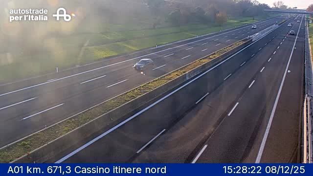 Cassino: A01 km. 671,3 - itinere nord