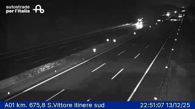 Cassino: A01 km. 675,8 S.Vittore itinere sud