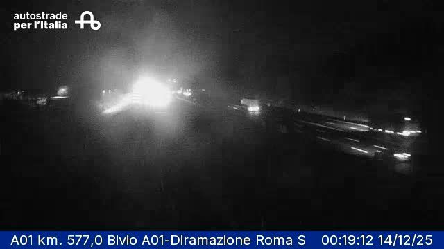 San Cesareo: A01 km. 577,0 Bivio A01-Diramazione Roma Sud itinere nord HD