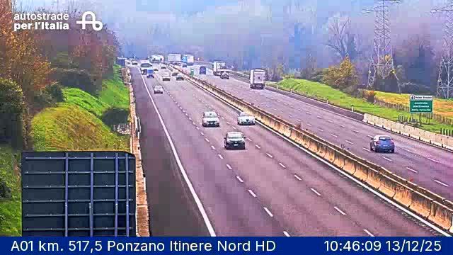 Ponzano Romano: A01 km. 517,5 Ponzano Itinere Nord HD