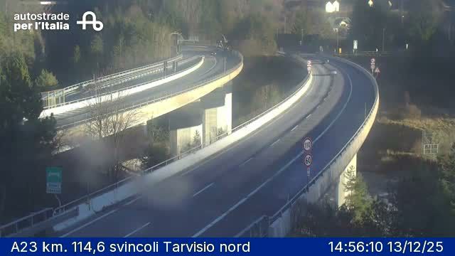 Tarvisio: A23 km. 114,6 svincoli - nord