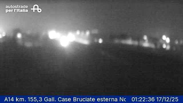 Pesaro: A14 km. 155,3 Gall. Case Bruciate esterna Nord