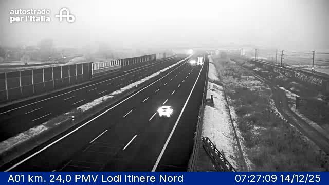 Pieve Fissiraga: A01 km. 24,0 PMV Lodi Itinere Nord