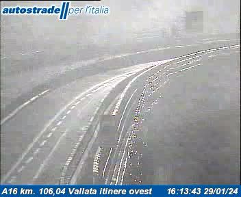Vallata: A16 km. 106,04 - itinere ovest
