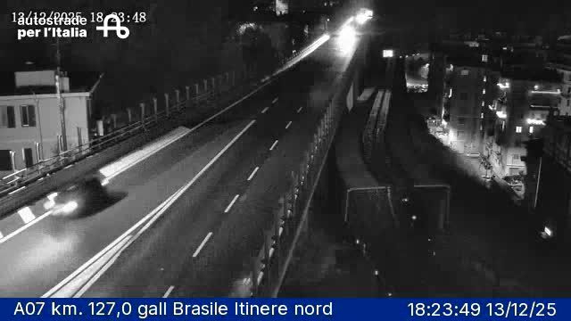 Genoa: Val Polcevera: A07 km. 127,0 gall Brasile Itinere nord