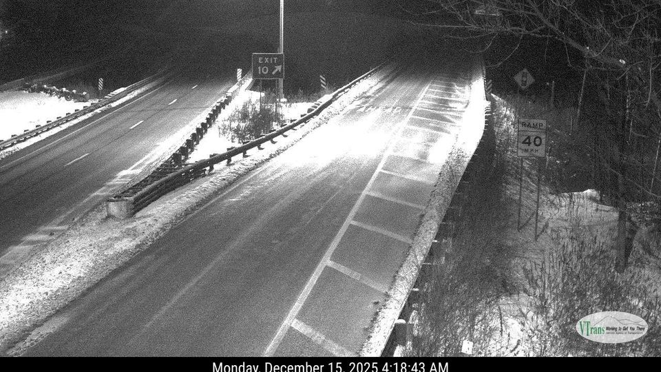 Waterbury: 1-89 Exit 10 North