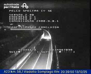 Cavazzo Carnico: A23 km. 56,1 Viadotto Somplago itinere nord