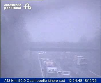 Occhiobello: A13 km. 50,0 - itinere sud