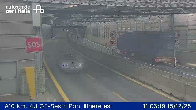 Genoa: Medio Ponente: A10 km. 4,1 GE-Sestri Pon. itinere est