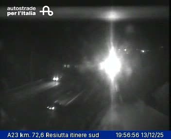 Resiutta: A23 km. 72,6 - itinere sud
