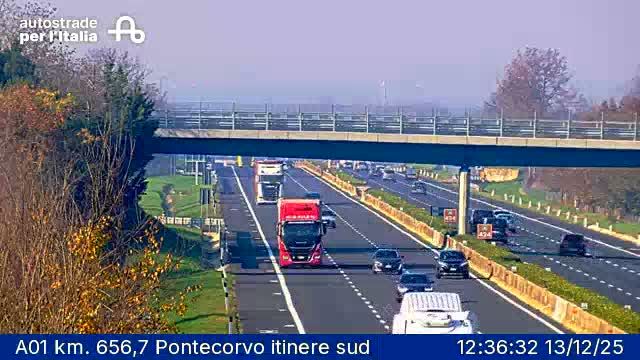 Castrocielo: A01 km. 656,7 Pontecorvo itinere sud