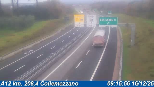 Cecina: A12 km. 208,4 Collemezzano