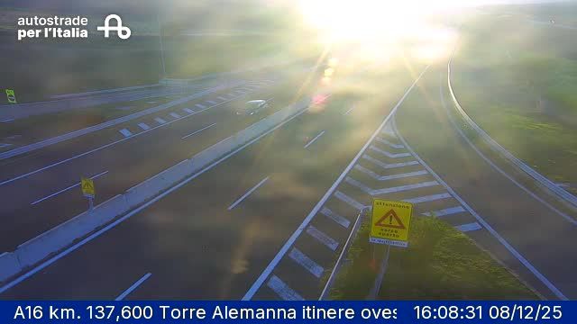 Ascoli Satriano: A16 km. 137,600 Torre Alemanna itinere ovest