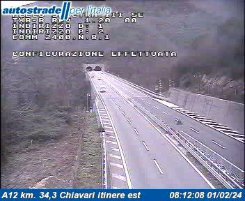 Zoagli: San Rocco: A12 km. 34,3 Chiavari itinere est