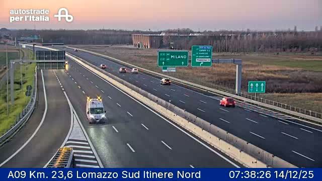 Lomazzo: A09 Km. 23,6 - Sud Itinere Nord