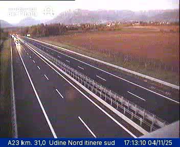 Pagnacco: A23 km. 31,0 Udine Nord itinere sud