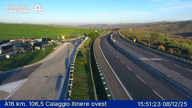 Vallata: A16 km. 106,5 Calaggio itinere ovest