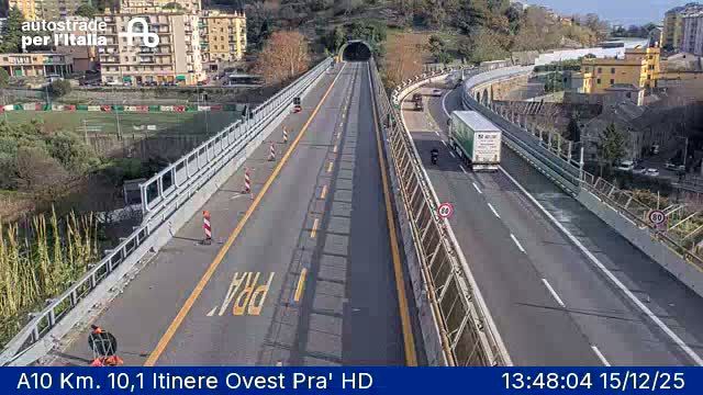 Genoa: Ponente: A10 Km. 10,1 Itinere Ovest Pra' HD