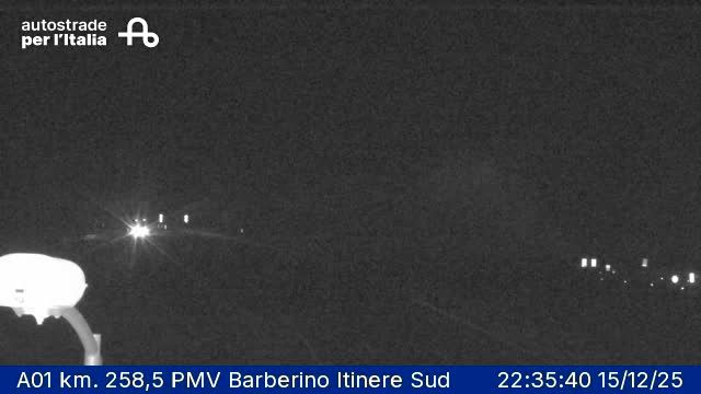 Barberino di Mugello: Alteto: A01 km. 258,5 PMV Barberino Itinere Sud