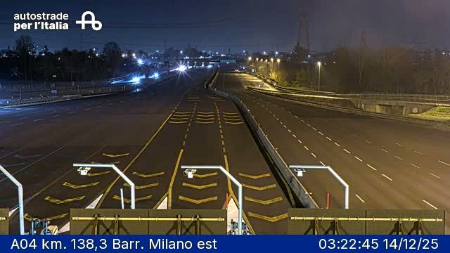 Monza: San Rocco: A04 km. 138,3 Barr. Milano est