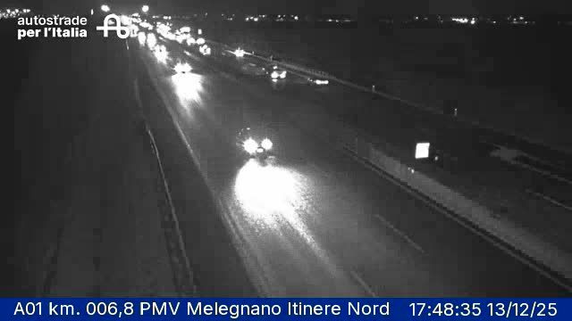 San Giuliano Milanese: A01 km. 006,8 PMV Melegnano Itinere Nord