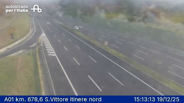 Cassino: A01 km. 678,6 S.Vittore itinere nord