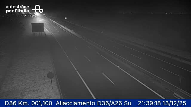 Stroppiana: D36 Km. 001,100 Allacciamento D36/A26 Sud