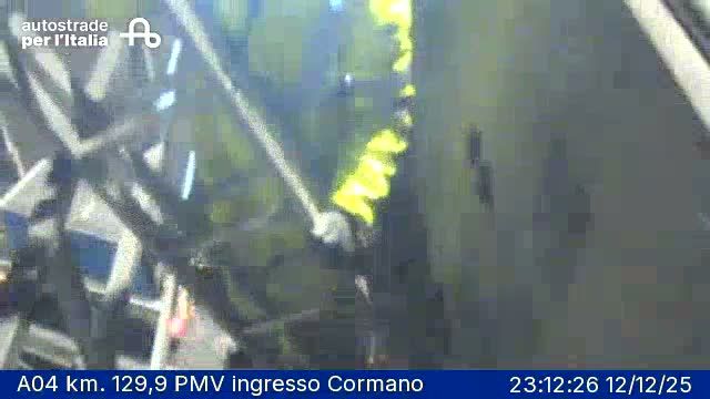 Cormano: Brusuglio: A04 km. 129,9 PMV ingresso Cormano
