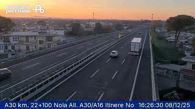 Nola: A30 km. 22+100 - All. A30/A16 Itinere Nord