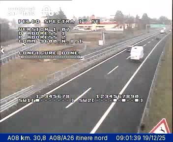 Gallarate: Cascinetta: A08 km. 30,8 A08/A26 itinere nord