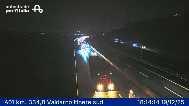 Terranuova Bracciolini: A01 km. 334,8 Valdarno itinere sud