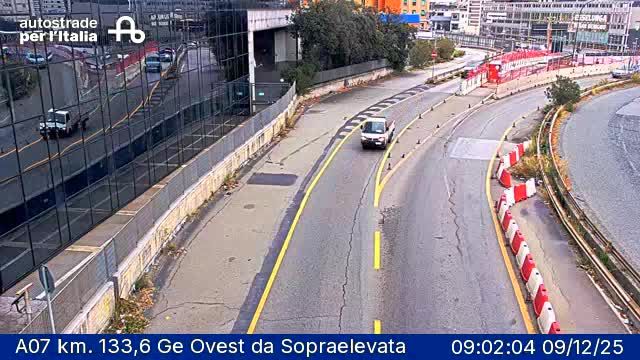 Genoa: Centro Ovest: A07 km. 133,6 Ge Ovest da Sopraelevata