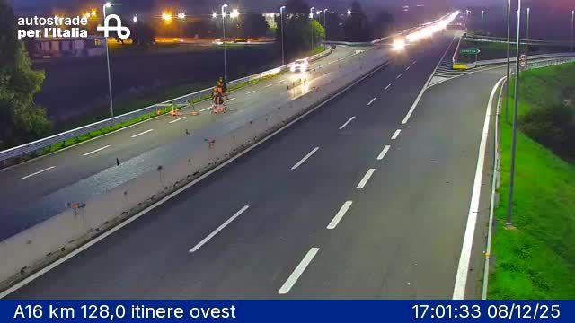 Candela: A16 km 128,0 itinere ovest