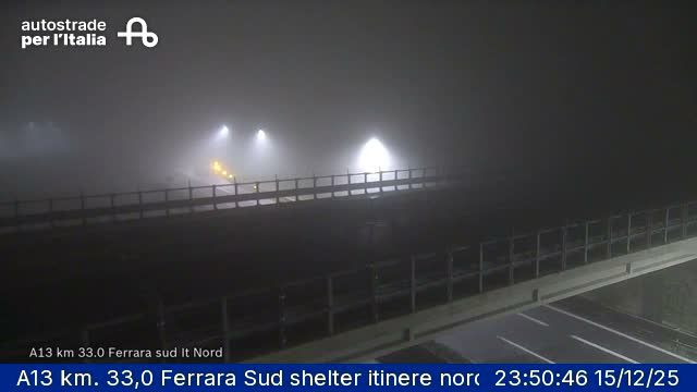 Poggio Renatico: A13 km. 33,0 Ferrara Sud shelter itinere nord
