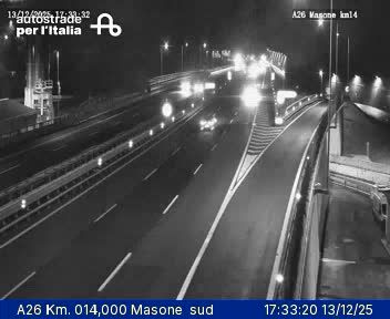 Masone: Ronchetto: A26 Km. 014,000 Masone sud