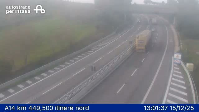 Vasto: A14 km 449,500 itinere nord