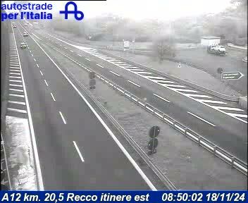 Sori: A12 km. 20,5 Recco itinere est
