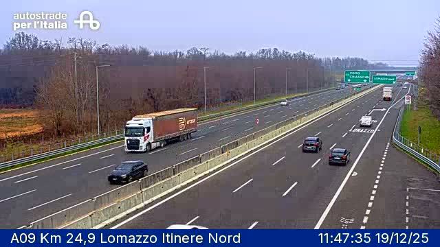 Lomazzo: A09 Km 24,9 - Itinere Nord
