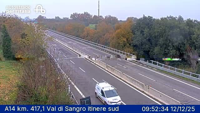 Fossacesia: A14 km. 417,1 Val di Sangro itinere sud