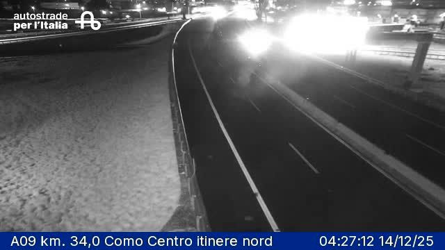 Como: Breccia: A09 km. 34,0 Como Centro itinere nord